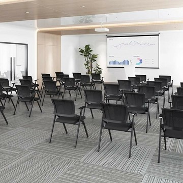 辦公椅 椅子 免運 開立發票 折疊培訓椅會議椅簡易辦公開會工作教育機構靠背椅會議室培訓椅子