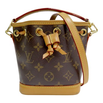 LOUIS VUITTON LV 路易威登 棕色 原花 帆布 Nano Noe 兩用包 M81266 【二手名牌BRAND OFF】