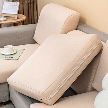 仿棉麻風格全包拉鏈沙發套翻新坐靠墊扶手布套翻新沙發套接受定制鑫弘-家具衛浴 可打統編