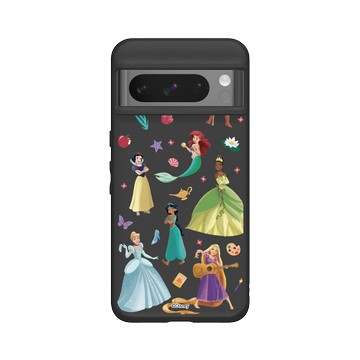Pixel 8 Pro SolidSuit 黑 - 迪士尼-公主系列 Disney Princess - 迪士尼公主 - 貼紙風格