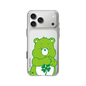iPhone 17 Pro Max Clear Case（相機按鈕） 透明 - Care Bears - Good Luck Bear