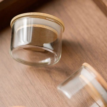 心隔日💥迷你玻璃茶葉罐透明差旅便攜小號咖啡分裝收納密封寬口家用分裝罐