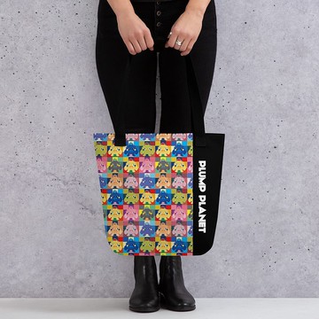 【免運】3款手柄顏色 | Little Cactus in Pixel World  | 手提袋