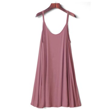 吊帶背心睡裙女睡衣內搭大碼200斤夏季薄胖美眉長款家居寬松黑色