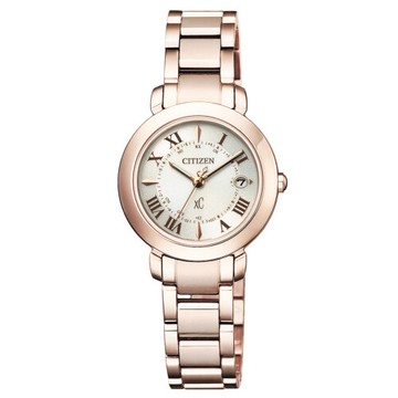 送禮首選★CITIZEN XC優雅迷人電波光動能鈦金屬腕錶ES9444-50A  附提袋【全館滿額折價★APP下單點數4倍送】線上購買享_實體門市同步服務