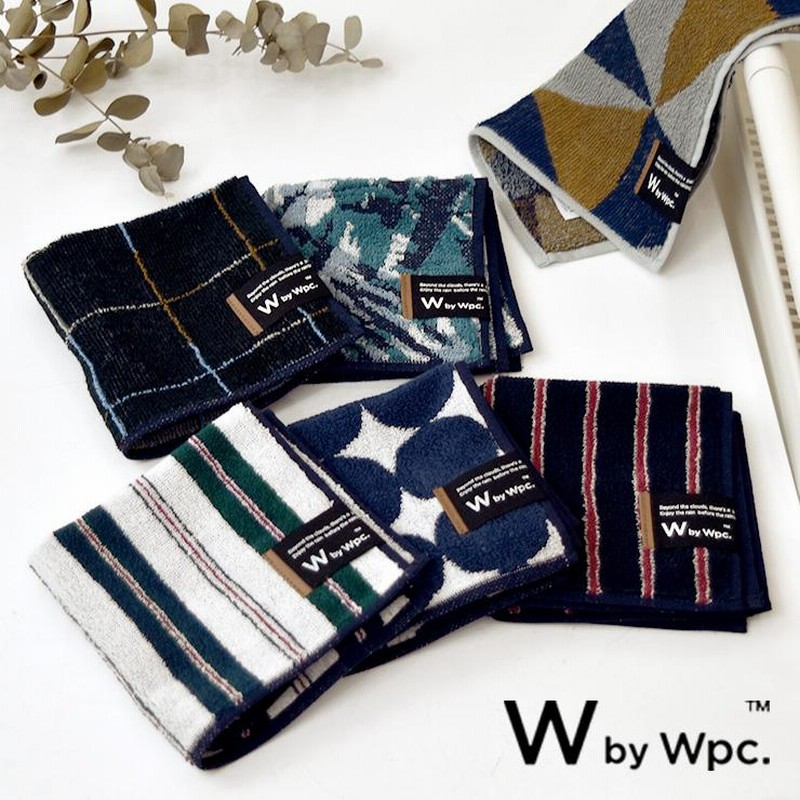 ハンドタオル Wpc. 25.5×25.5cm 綿 メンズ ハンカチ タオル