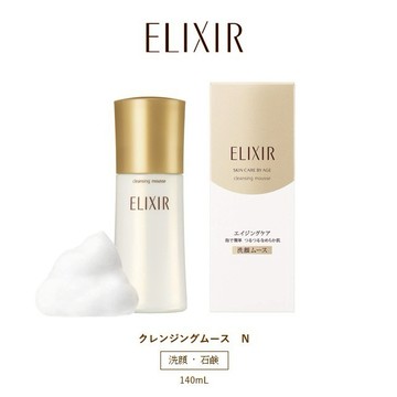 日本 資生堂 ELIXIR 怡麗絲爾 彈潤保濕潔膚慕絲 140mL 泡沫 鎖水 溫和 潔淨 洗面乳 潔顏 柔嫩 好吸收