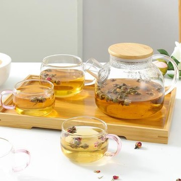 加厚玻璃耐高溫茶具水果泡花草果茶壺花茶杯套裝家用耐熱可明火燒