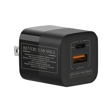 BEVERLY-MOBILE GaN 33W氮化鎵電源供應器  黑色  1個