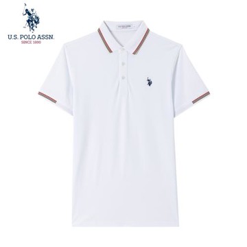 uspoloassn夏季短袖polo衫 美國保羅夏裝男青年上衣 微彈翻領t恤