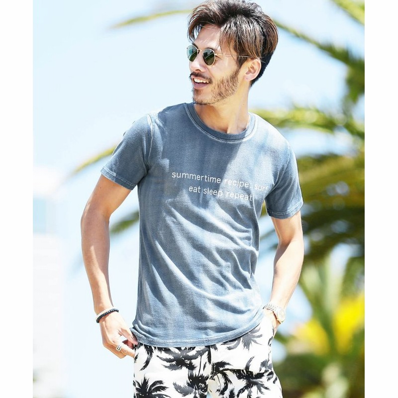 ジギーズショップ インディゴtシャツ Tシャツ 半袖 無地 ポケt 胸ポケット ティーシャツ デニム クルーネック ｖネック メンズ サックス系4 L Jiggys Shop 通販 Lineポイント最大1 0 Get Lineショッピング