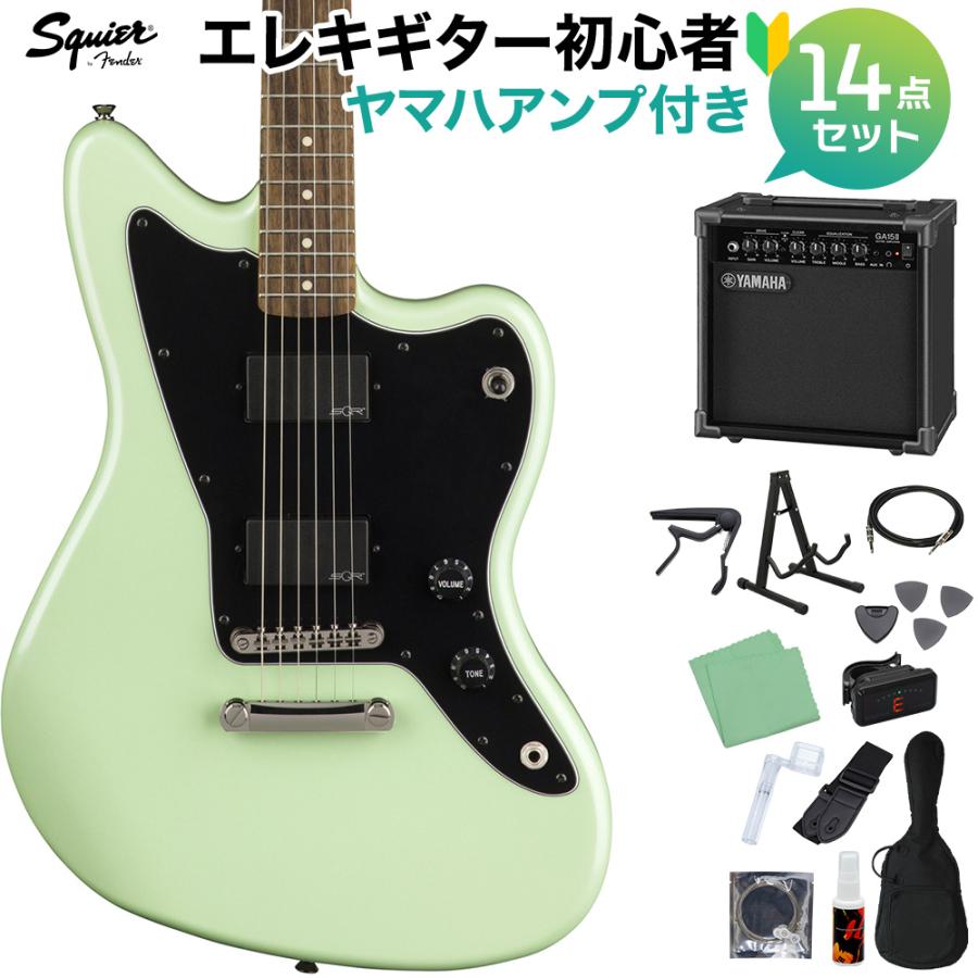 Squier by Fender スクワイヤー Contemporary Active Jazzmaster HH ST, Surf Pearl 初心者14点セット ヤマハアンプ付 エレキギター ジャズマスター