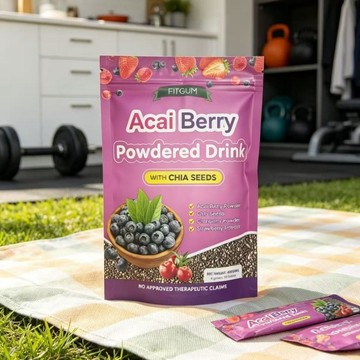 【抖音同款】阿薩伊漿果粉✨ 巴西莓粉 奇亞籽咖啡 無糖無添加 Acai Powder 花青素果蔬膳食纖維粉 隨身沖泡