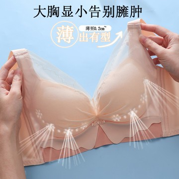 🚀虧本到貨🚀日本🇯🇵 玉姿蝶夏季超薄款文胸洞洞杯內衣女大胸顯小無鋼圈調整型聚攏透氣