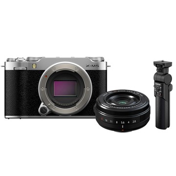 FUJIFILM X-M5 單機身 + XF 27mm F2.8 鏡頭 + TG-BT1 原廠手把 公司貨