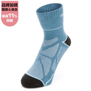 GOODYEAR固特異 女款石墨烯機能襪-灰藍色 / GACS33018