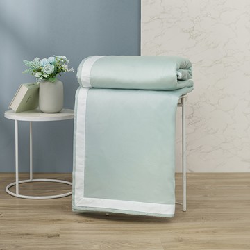 新品_東妮寢飾(單人 / 雙人)300織紗100%萊賽爾天絲素色涼被/ 淺湖綠