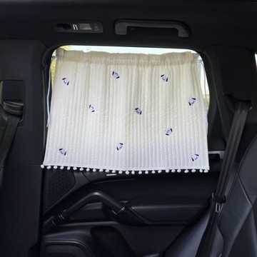 汽車遮陽簾側窗女神網紅可愛帕恰狗兒童寶寶窗簾吸盤防曬隔熱車窗