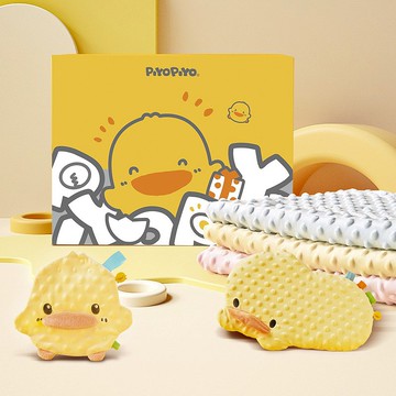 PiyoPiyo 黃色小鴨 魔法逗趣安撫禮盒