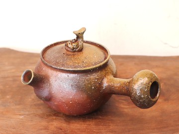 備前燒茶壺 Shachi k1-092