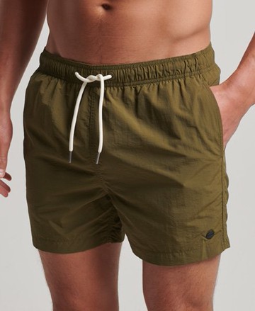Superdry Men's Men's Classic Recycled Swim Shorts, Green, Size: Xxl