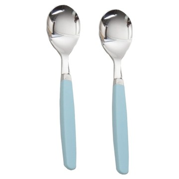 RAONNURI Pick Me系列 基本款兒童湯匙 2入組  1個  兒童湯匙 x 2  天藍色