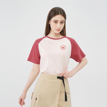 GIORDANO  女裝印花上衣 WWS系列 - 72 滑石粉紅