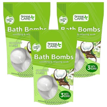 Personal Care 檸檬椰奶香氛沐浴球 舒緩放鬆  150g  3包