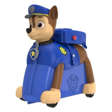 【哈樂維】汪汪隊立大功(阿奇/藍色)-兒童騎乘旅行箱(附背包牽繩行李箱)