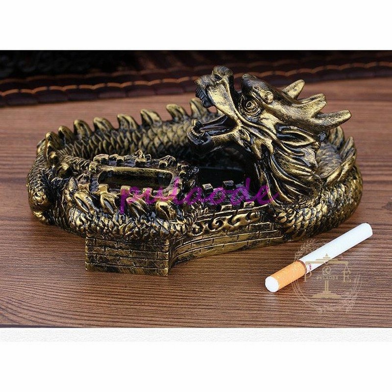灰皿 おしゃれ かっこいい 高級 ギフト ドラゴン 龍 竜 鹿 浄化