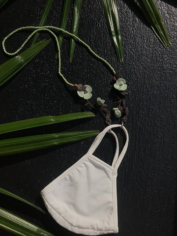 口罩鍊、眼鏡鍊兩用 Little Bean crochet |SKYGRAY