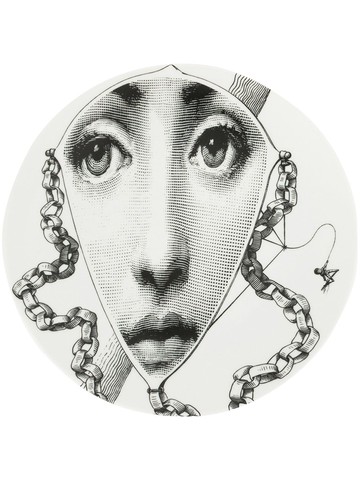 Fornasetti - face plate - unisex - ceramic - One Size - Black