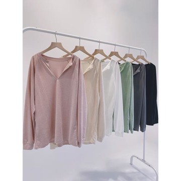 V領寬松大碼男女同款現代舞蹈服練功服演出服古典舞民族舞訓練服