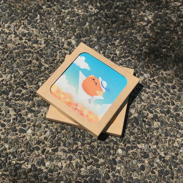 泡芙醬陶瓷吸水杯墊-多款可選