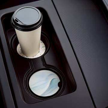 [2片組] 汽車杯墊 吸水墊 車用杯墊 車用水杯墊 珪藻土杯墊