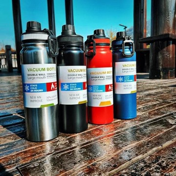 現貨 新款600ml800ml1000ml大容量304不鏽鋼戶外運動水壺 保溫杯 車載杯太空壺手提式運動壺隨