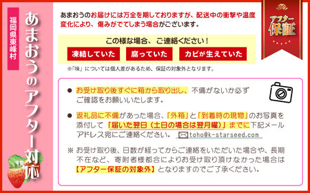 3Z2 暖家のいちご　ギフト用完熟あまおう（８粒～９粒）×4パック