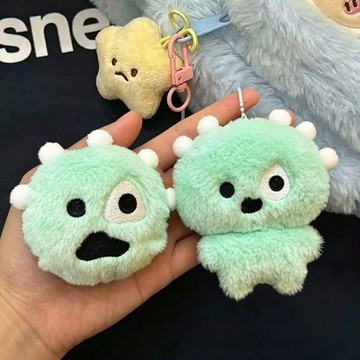 台灣出貨 ✨ 獨眼小怪獸 毛絨掛飾 鑰匙鏈 玩偶公仔 Cortisball掛件 丑萌物掛鏈 送禮小物 鑰匙鏈 書包掛件