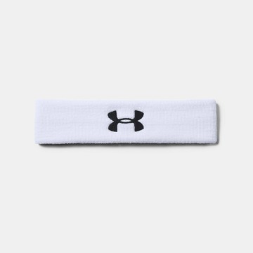 【UNDER ARMOUR】 男 Performance運動頭帶-白  1276990-100