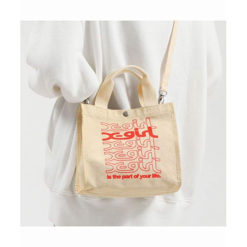 ギャレリア エックスガール トートバッグ X Girl Repeat Logo Canvas 2way Mini Tote Bag 2way レディース ホワイト F Galleria 通販 Lineポイント最大1 0 Get Lineショッピング