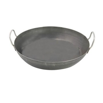 GUSTO 無塗層黑鐵雙耳平底鍋(24cm)