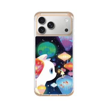iPhone 17 Pro Max ClearX (MagSafe 兼容) 暖透橘 - Little Oil Art 小油画 - 希望的光
