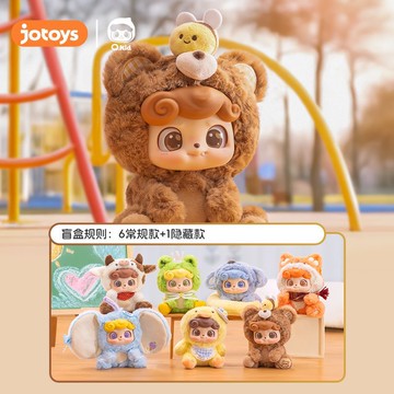 JOTOYS/奇偶潮樂Q.kid/Q寶動物幼稚園毛絨系列盲盒潮流玩具新品娃
