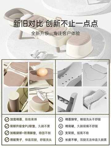 孕婦洗頭神器兒童洗頭發躺椅寶寶洗頭床成人家用可折疊大號洗頭凳