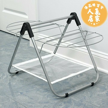 折疊曬衣架 宏惠迷你落地折疊晾衣架簡易小型兒童家用陽台晾掛衣服飄窗曬衣架