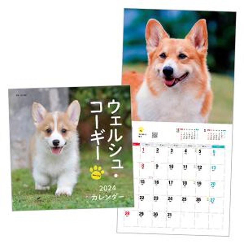 カレンダー　犬用　DOGカレンダー2024　トイプードル　LINEショッピング