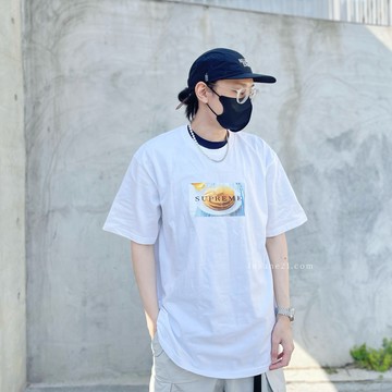 SUPREME 25SS PANCAKES TEE 鬆餅造型 白//黑 印花 短袖 上衣 日本代購 潮牌