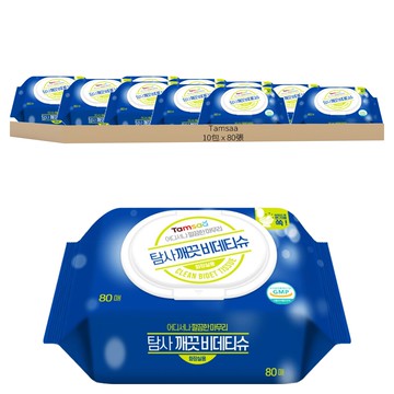 Tamsaa 濕式衛生紙 觸感舒適棉柔 保濕精華 滋潤肌膚 溫和清潔 不刺激肌膚 居家外出皆適用  1包  10包