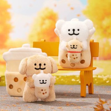 Maltese線條小狗 好運兜兜系列毛绒盲袋(兩入隨機款)