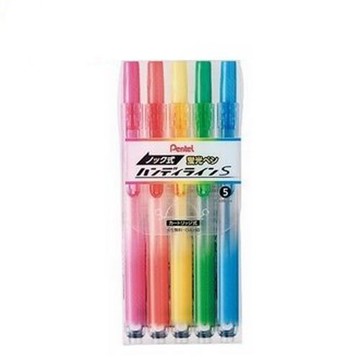 【史代新文具】飛龍牌Pentel SXNS15 自動螢光筆 5色組